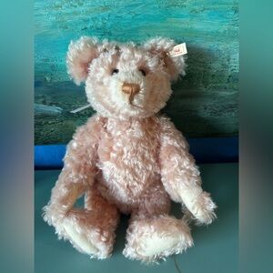 Stieiff Pink Bear Adorable Face numbered with ear tag
